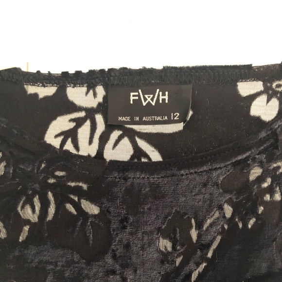 Two piece crushed velvet dress -FWH - Picture 5 of 11